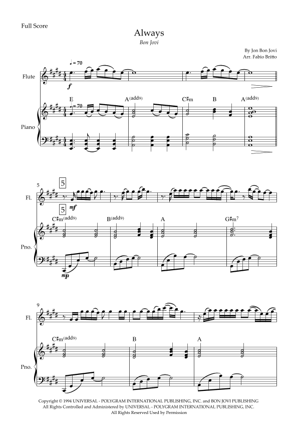 Always (arr. Fabio Britto)