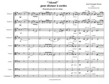 Alcool --- for ten strings --- by Jean-Christophe Masson