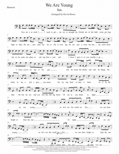 We Are Young (arr. Kevin Busse)