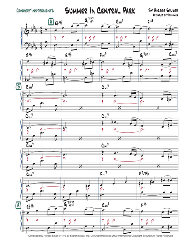 Summer In Central Park (arr. Rob Ames)