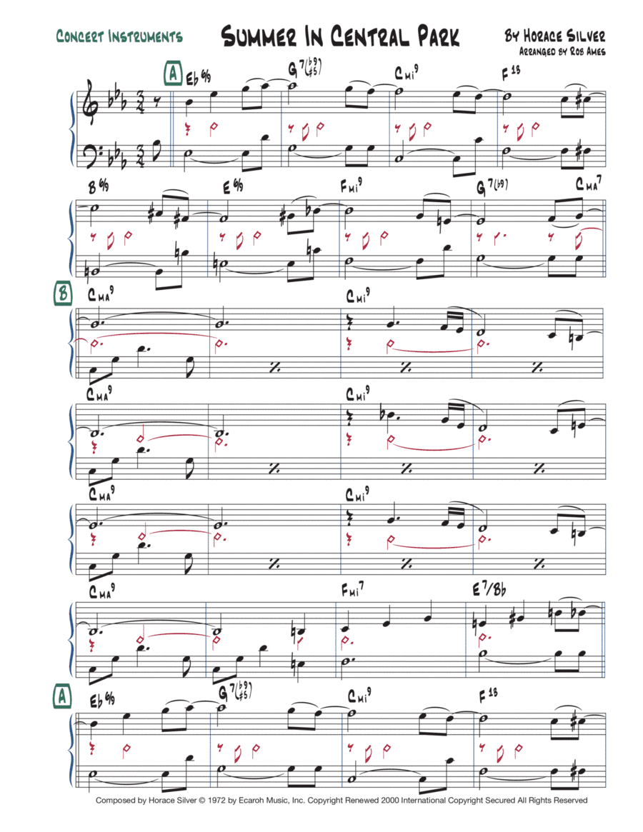 Summer In Central Park (arr. Rob Ames)
