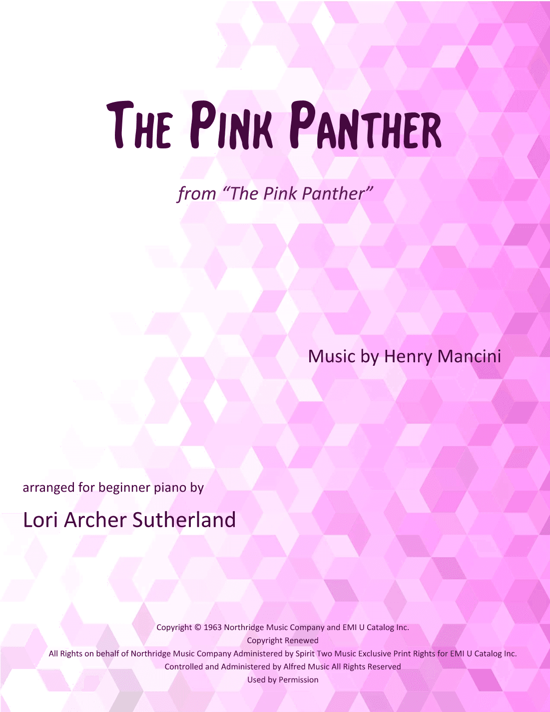 The Pink Panther (arr. Lori Archer Sutherland)