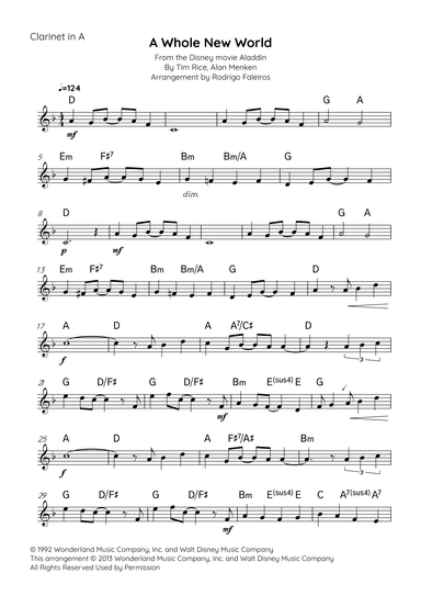 A Whole New World (arr. Rodrigo Faleiros)