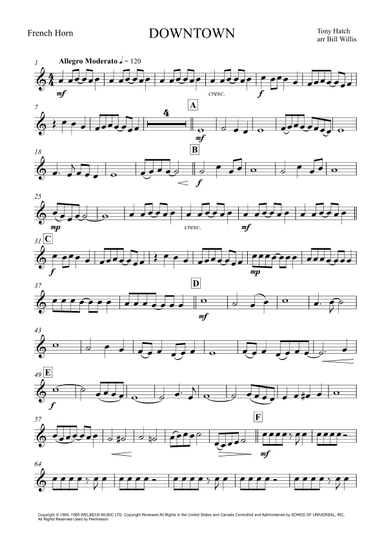 Downtown (arr. Bill Willis)