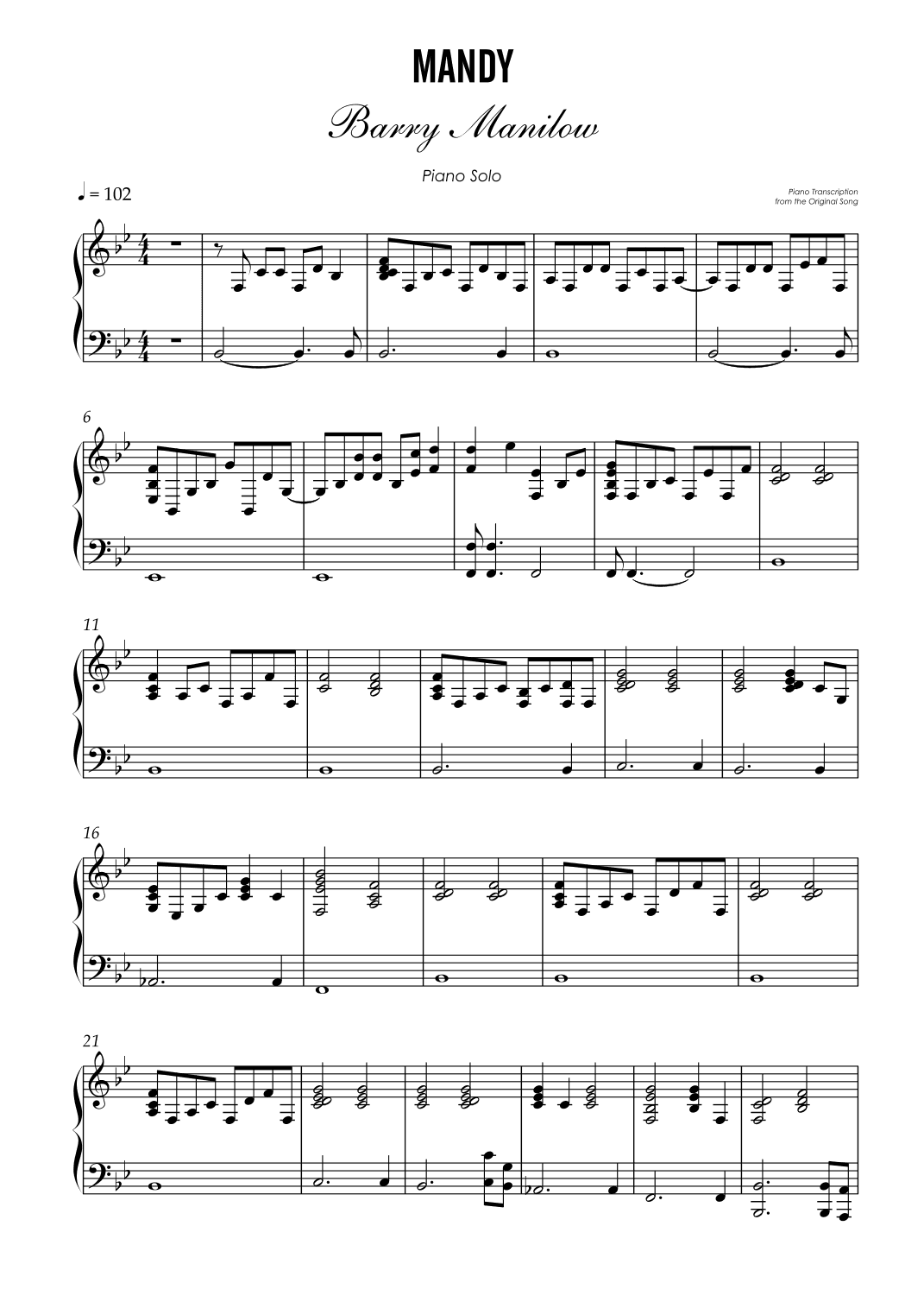 Mandy (arr. Unimusic Academy)