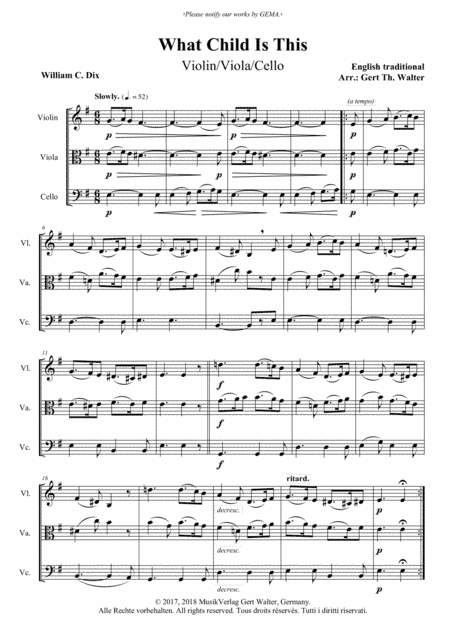 What Child Is This (arr. Gert Th. Walter)