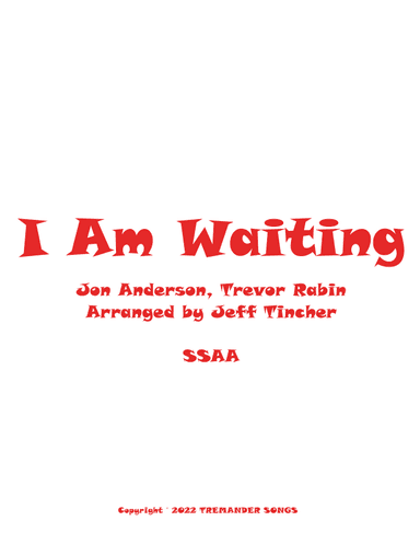 I Am Waiting (arr. Jeff Tincher)