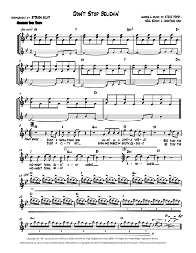 Don't Stop Believin' (arr. Stephen Bulat)