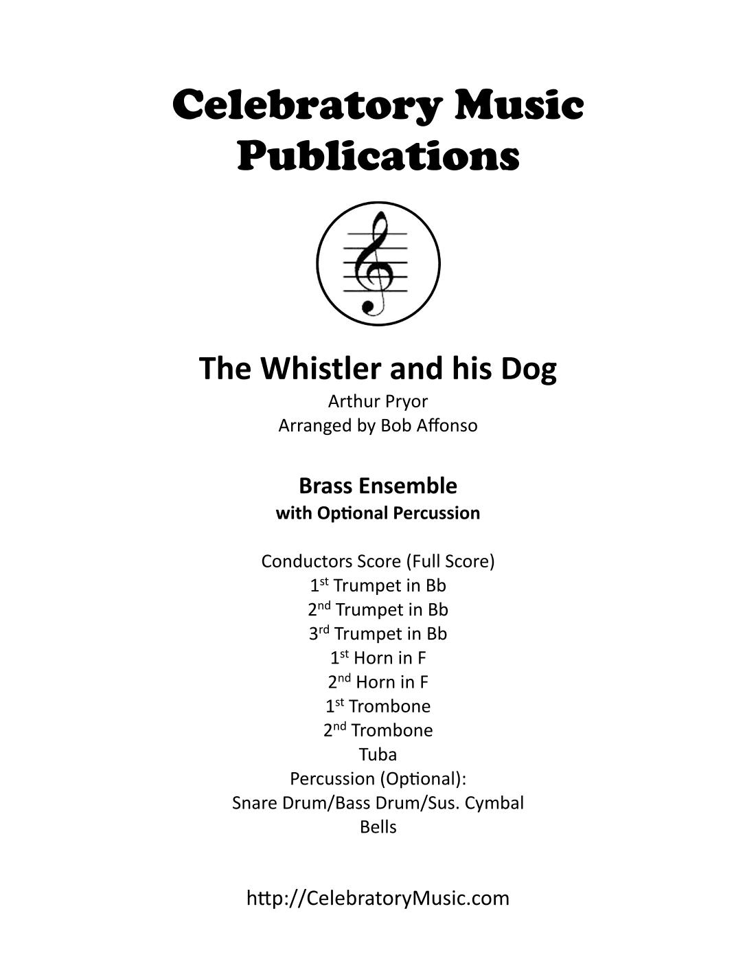The Whistler and his Dog (arr. Bob Affonso)