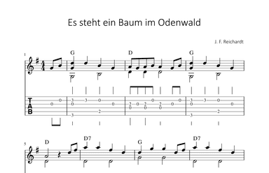 Es steht ein Baum im Odenwald (arr. Bettina Schipp)