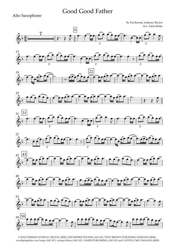 Good Good Father (arr. Fabio Britto)