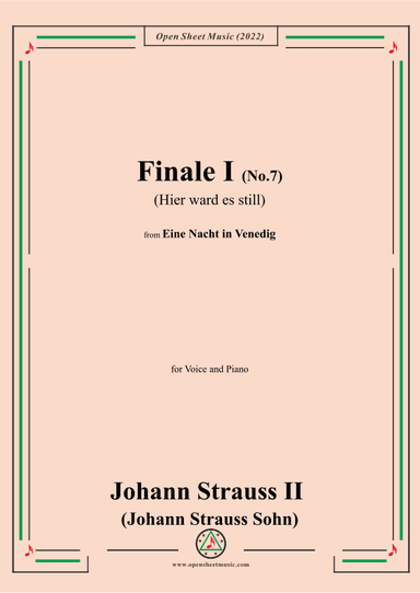 Johann Strauss II-Finale I(No.7:Hier ward es still) (arr. OSM Press)