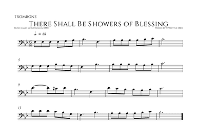 There Shall Be Showers of Blessing (arr. Music: James McGranahan (1883))