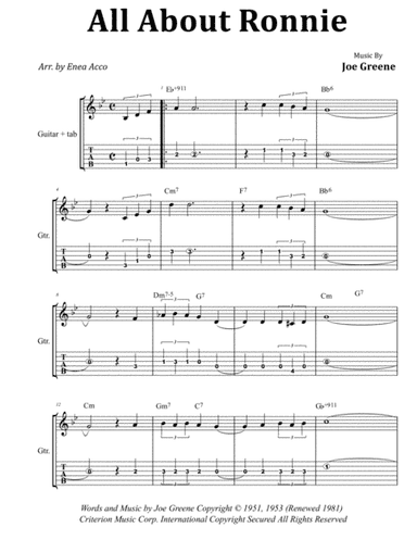 All About Ronnie (arr. Enea Acco)