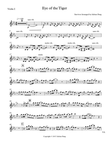 Eye Of The Tiger (arr. Adrian Pang)