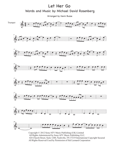 Let Her Go (arr. Kevin Busse)