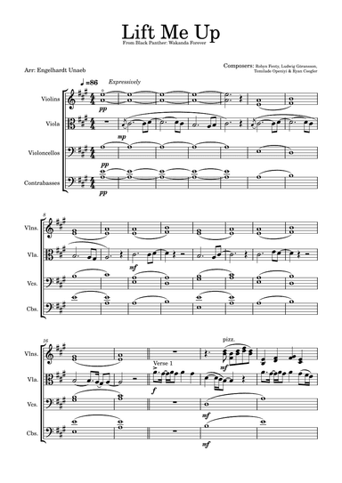 Lift Me Up (arr. Engelhardt Unaeb)