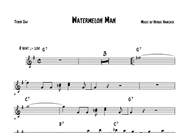 Watermelon Man (arr. The Sheet Music Library)