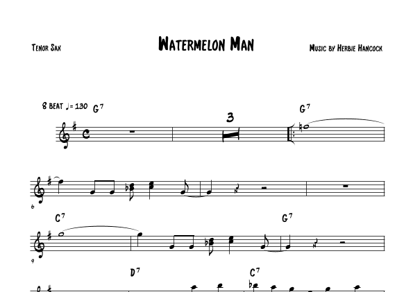 Watermelon Man (arr. The Sheet Music Library)
