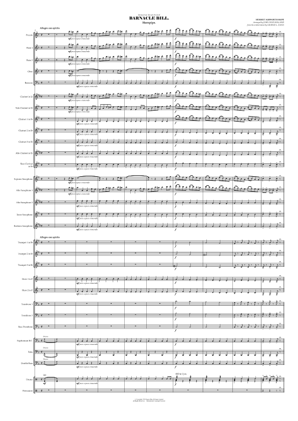 Barnacle Bill (arr. John Holland)