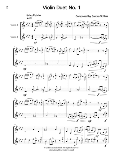 Jazz Violin Duets Book 1