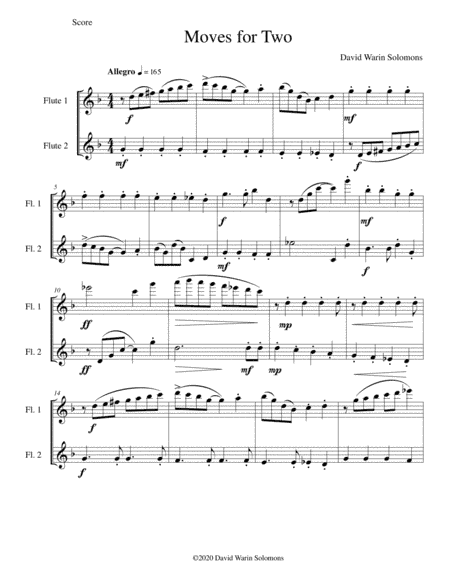 Moves for Two for flute duo