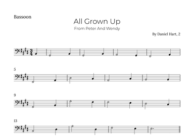 All Grown Up (arr. Alex Nunes Rodrigues)
