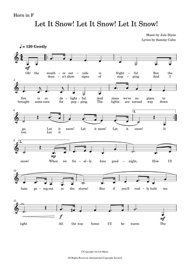 Let It Snow! Let It Snow! Let It Snow! (arr. Music Ad Lib)