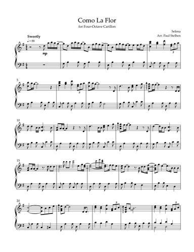 Como La Flor (arr. Paul Stelben)