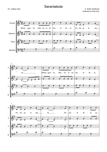 Serantabola (Umbrella) (arr. Colleen Hart)