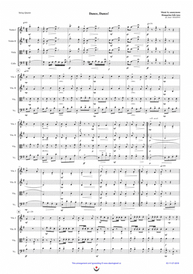 Dance, Dance! (Hungarian folk tune csardas) (arr. Josef Štastný)