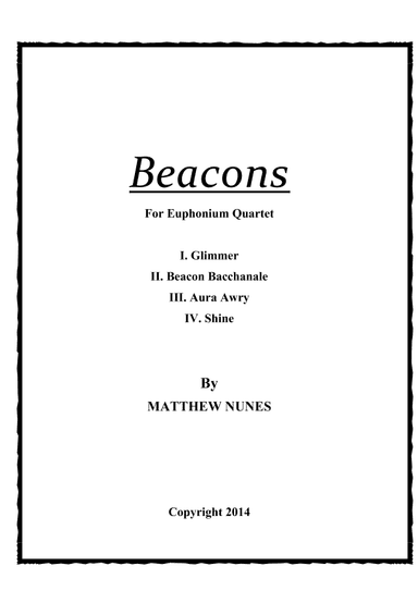 Beacons for Euphonium Quartet
