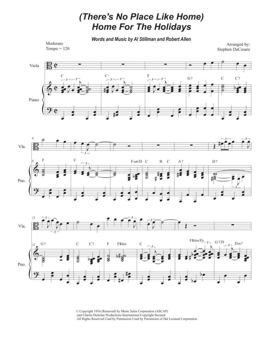 (there's No Place Like) Home For The Holidays (arr. Stephen DeCesare)