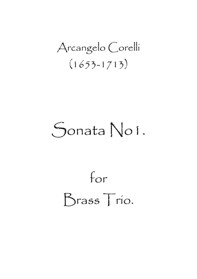 Sonata No.1 (arr. Spence Bundy)
