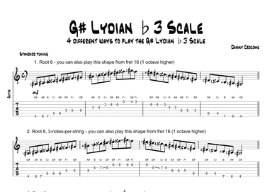 G# Lydian b3 Scale (4 Ways to Play)