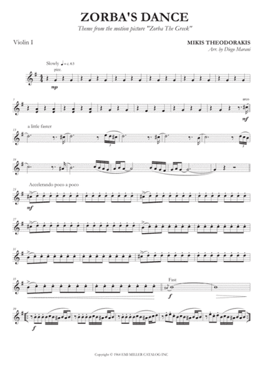 Zorbas Dance (arr. Diego Marani)
