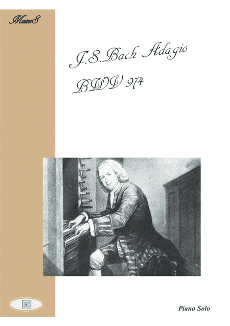 J.S.Bach Adagio BWV 974 for Piano (arr. PianoSheetNow)