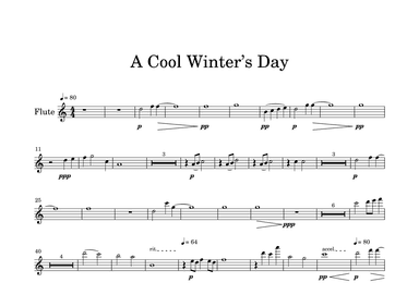 A Cool Winter’s Day-Flute Part