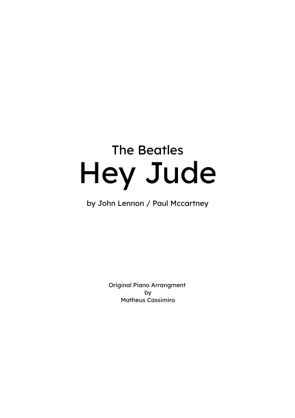 Hey Jude (arr. Matheus Cassimiro)