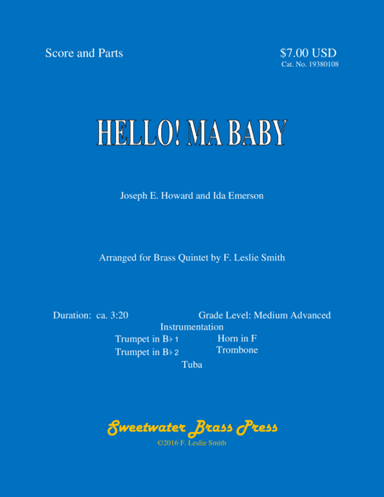 Hello! Ma Baby (arr. F. Leslie Smith)