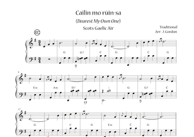 Cailin mo rùin-sa (Dearest, My Own One) (arr. Julia Gordon)