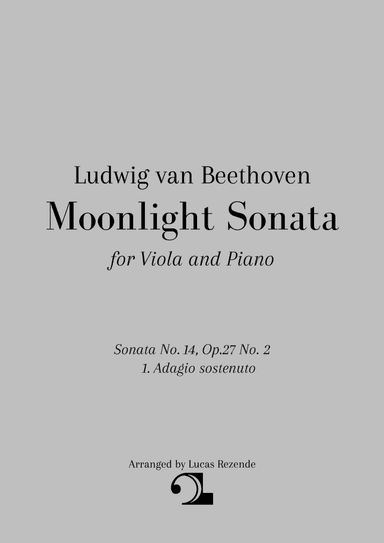 "Moonlight Sonata" for Viola and Piano (arr. Lucas Rezende)