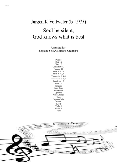 Soul Be Silent - Score Only
