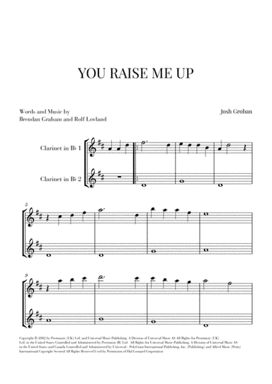 You Raise Me Up (arr. Cadenza Editions)