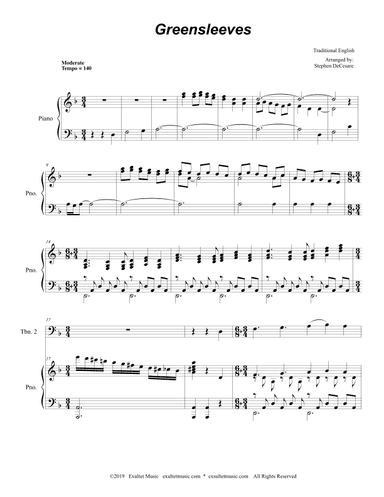 Greensleeves (Trombone Duet) (arr. Stephen DeCesare)