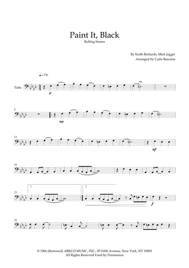 Paint It, Black (arr. Cadu Barcelos)