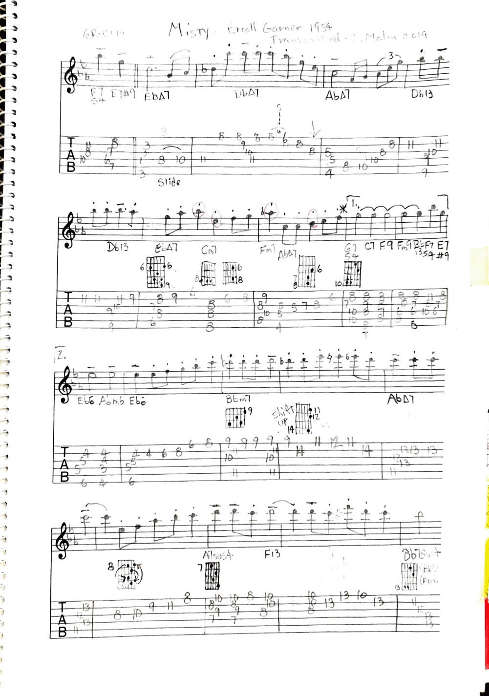 Misty (arr. Christopher J. Malin)