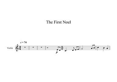 The First Noel (Violin) (arr. Digital Book Music)