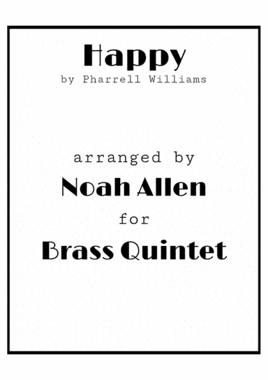 Happy (arr. Noah Allen)