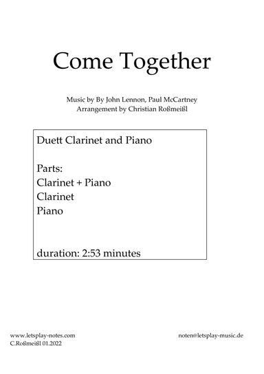 Come Together (arr. Christian Roßmeißl)